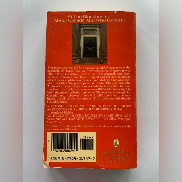 The Canadian Establishment (volume 1) by Peter C. Newman - Picture 2 of 2